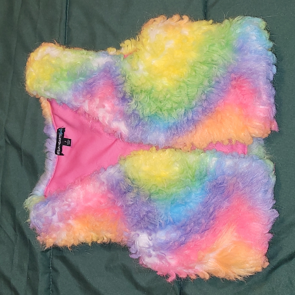 Sequin hearts vest